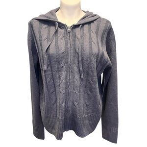 Slate Blue Cable Knit Sweater